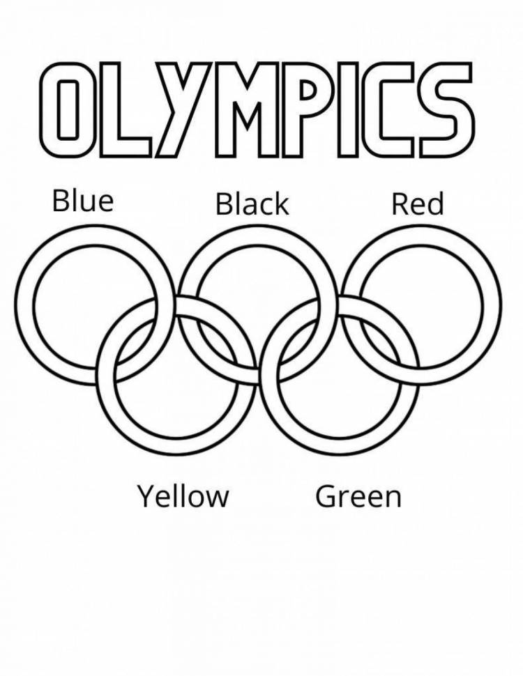 Раскраски Зимние олимпийские игры для детей 