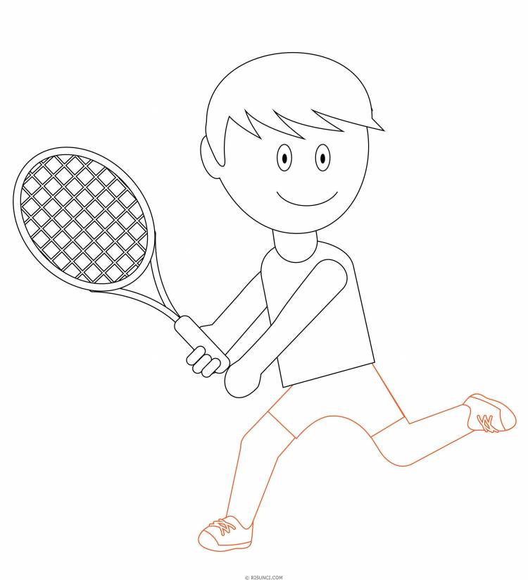 Поэтапное рисование спортсменов для детей