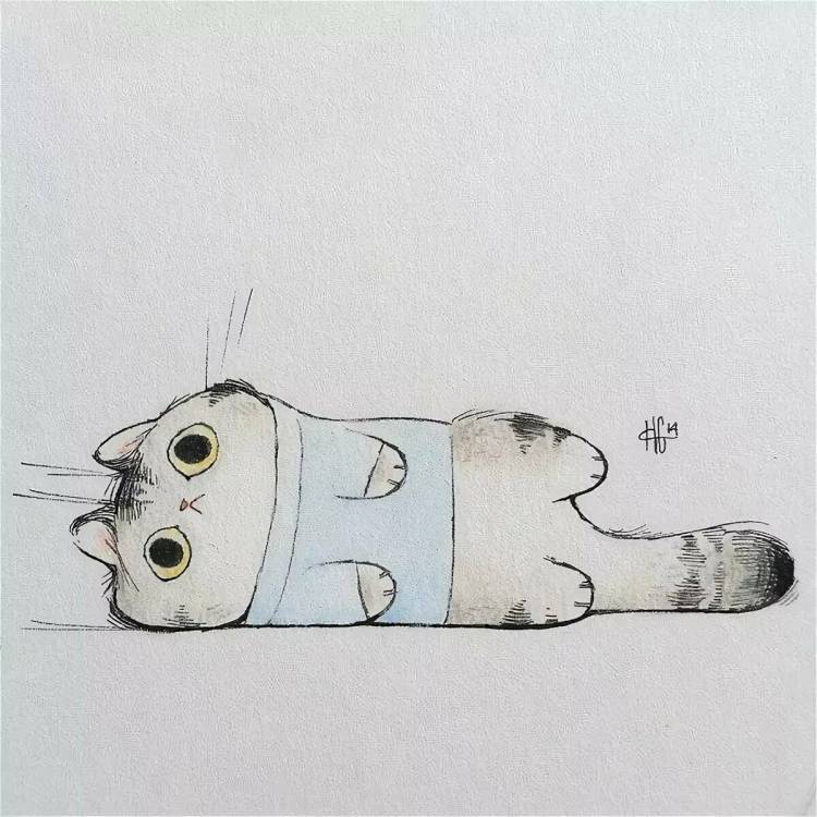 Рисунки для срисовки красивые легкие котики