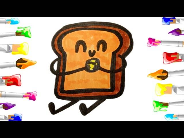 Как нарисовать кусочек хлеба
