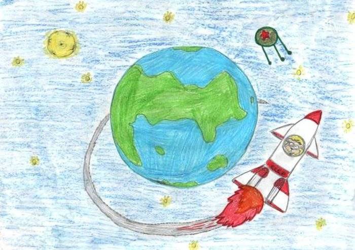 Картинки детский рисунок планета земля 