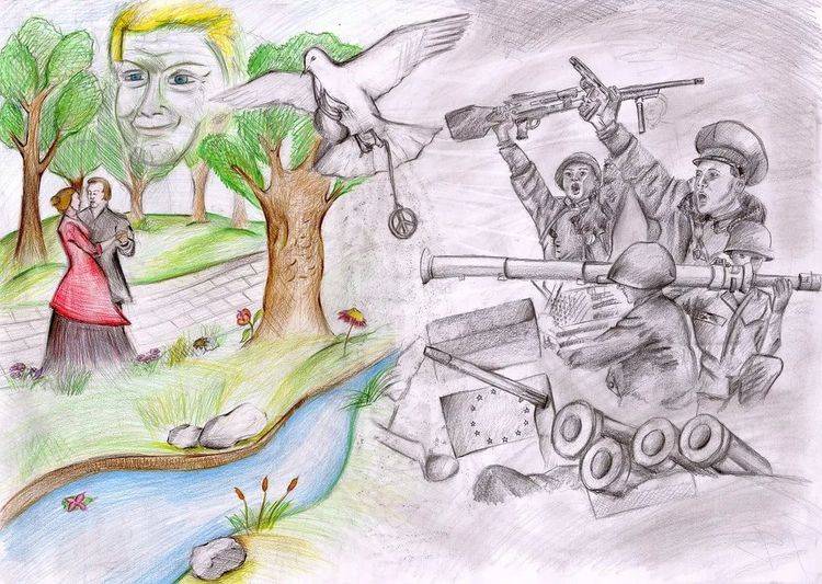 Рисунки на тему Мир без войны глазами детей