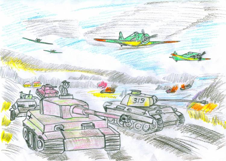 Детские рисунки военной техники