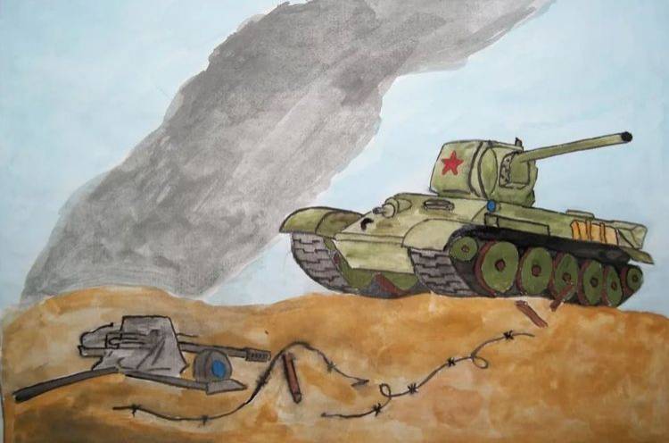 Рисунки на военную тематику для срисовки