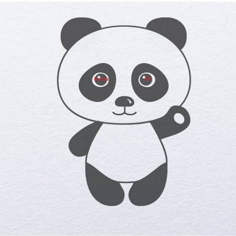 Рисунки панды легкие