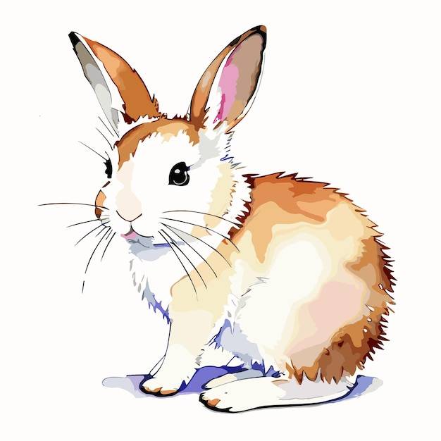 Векторная иллюстрация кролика для детей