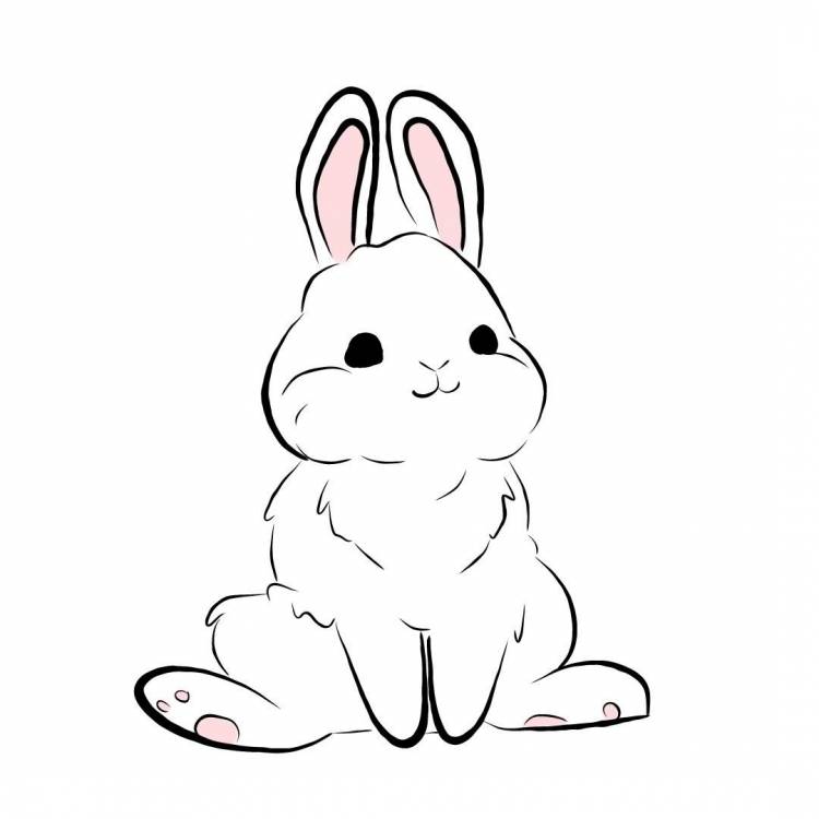 Кролик детский рисунок