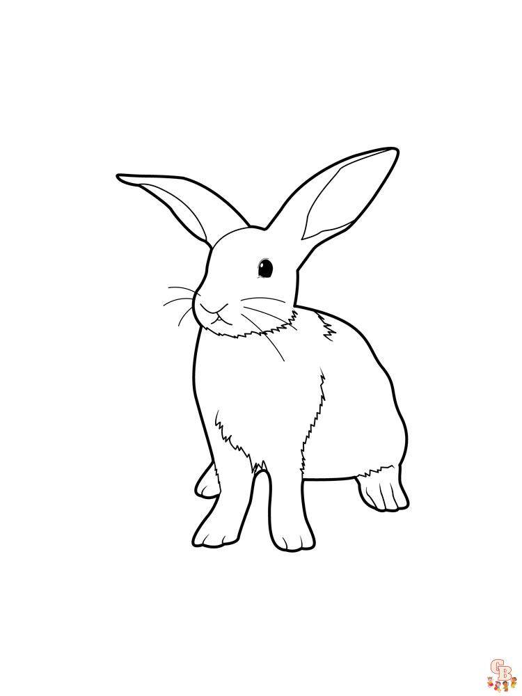 Страницы для раскрашивания кролика для детей