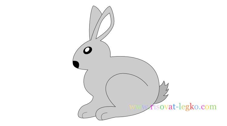 Как нарисовать кролика поэтапно для детей