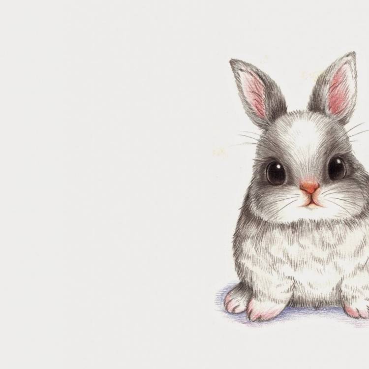Рисунок кролик для детей