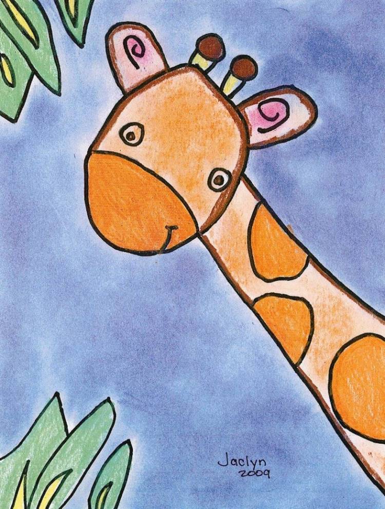 Жирафик детский рисунок