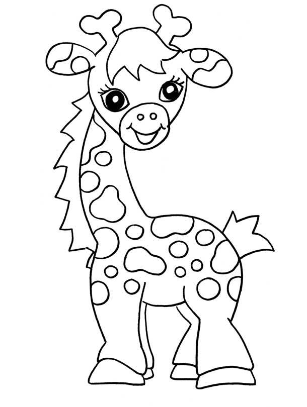 раскраски для детей с жирафом скачать бесплатные раскраски природа