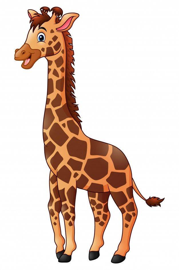 Симпатичный мультяшный жираф