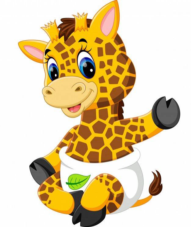 Симпатичный мультяшный жираф