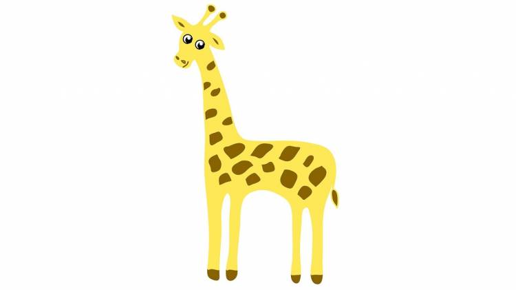 Видеоурок «Рисуем жирафа»