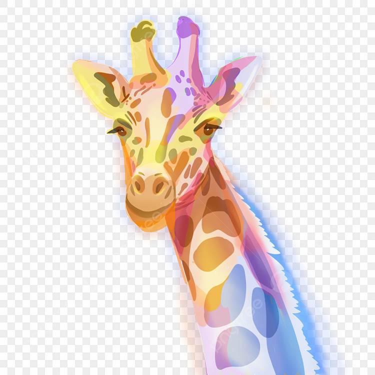 элементы головы красочных животных жирафа PNG , Дети, животное, прекрасный PNG картинки и пнг PSD рисунок для бесплатной загрузки