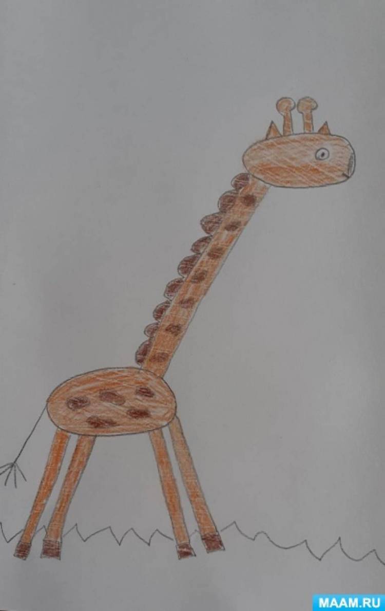 Мастер-класс по рисованию «Жираф» 