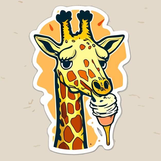 Иллюстрация жирафа для детей
