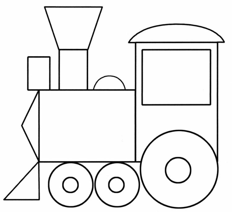 Раскраска Игрушечный поезд