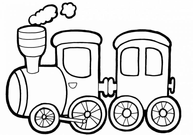 Раскраски Поезд для детей
