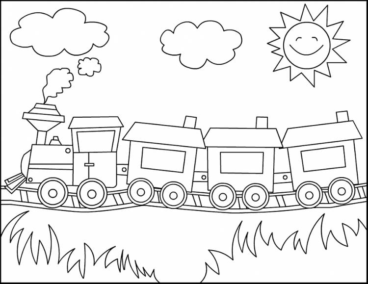 Поезд Томас Железнодорожный транспорт Книжка-раскраска Паровоз, рисование поезда для детей, угол, белый, ребенок png