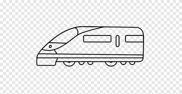 Поезд Раскраска ТГВ Транспорт Томас, Поезд, компактный автомобиль, угол png