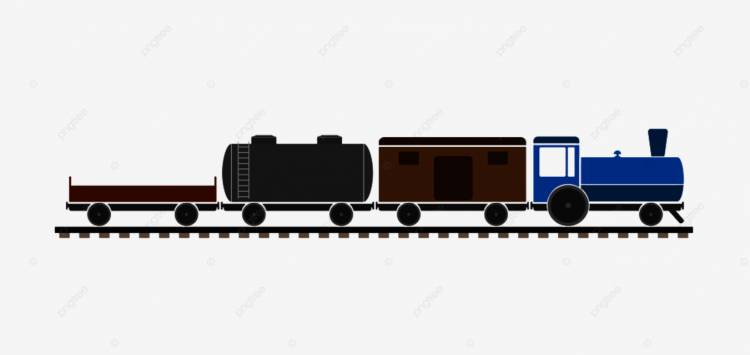 детский товарный поезд с разными вагонами PNG , заминка, цвет, поездка PNG картинки и пнг рисунок для бесплатной загрузки