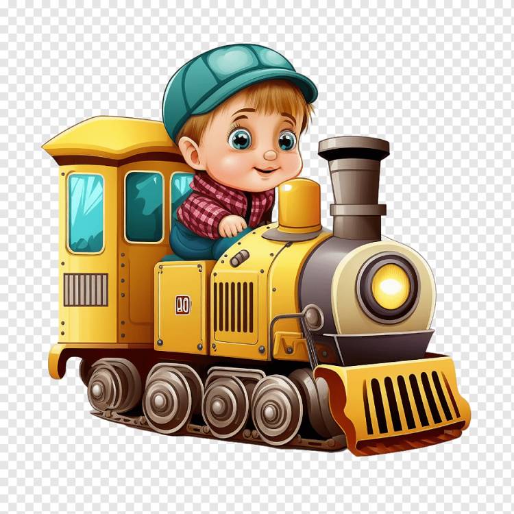 милый детский поезд детский поезд мультфильм детский поезд, png