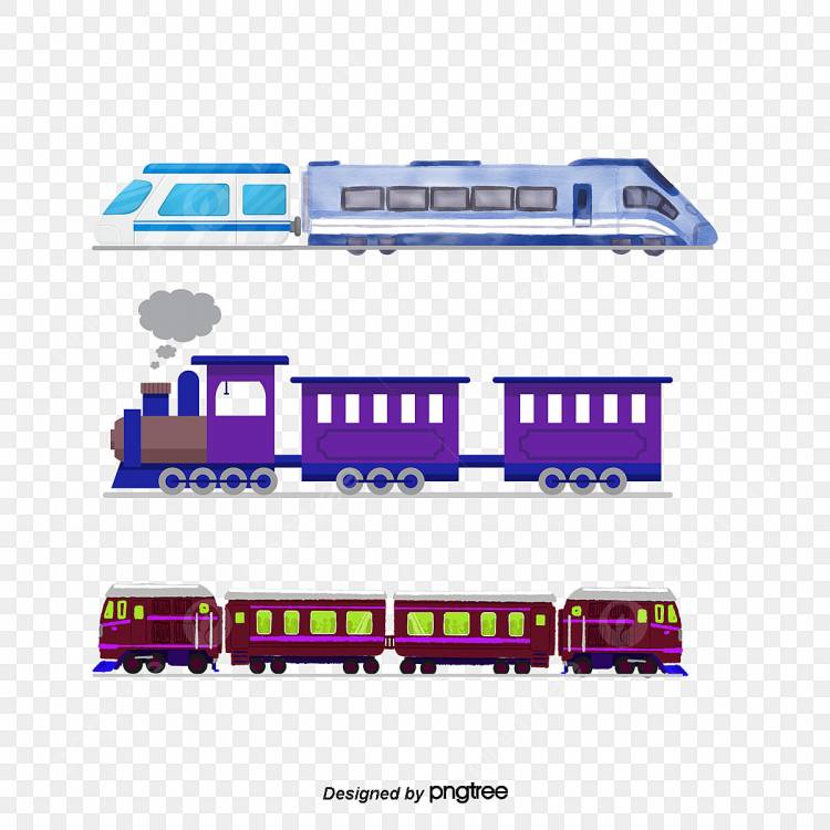 мультфильм поезд цветной вектор PNG , мультфильм вектор, поезд вектор, Цветовой вектор PNG картинки и пнг PSD рисунок для бесплатной загрузки
