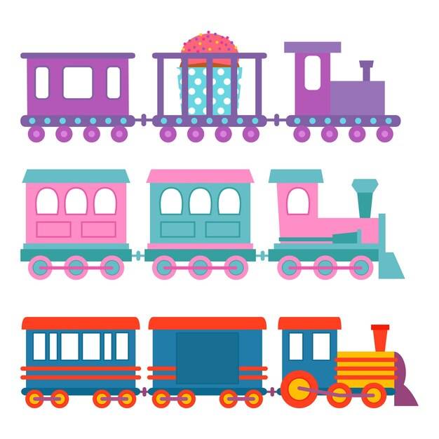 Дети поезд путешествия железнодорожный транспорт игрушечный локомотив иллюстрации