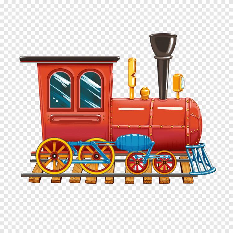 иллюстрация красного и желтого поезда, Игрушечный поезд Локомотив Компьютерный файл, Игрушечный поезд, ребенок, детские игрушки png