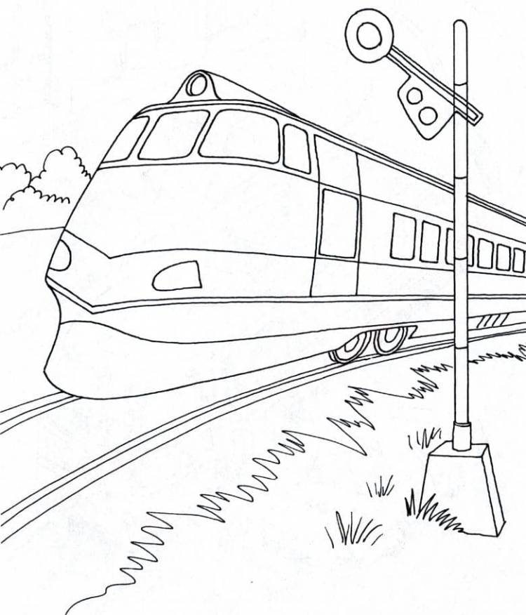 Как нарисовать поезд 
