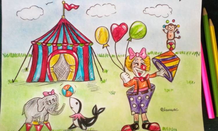 Рисунок цирк глазами детей