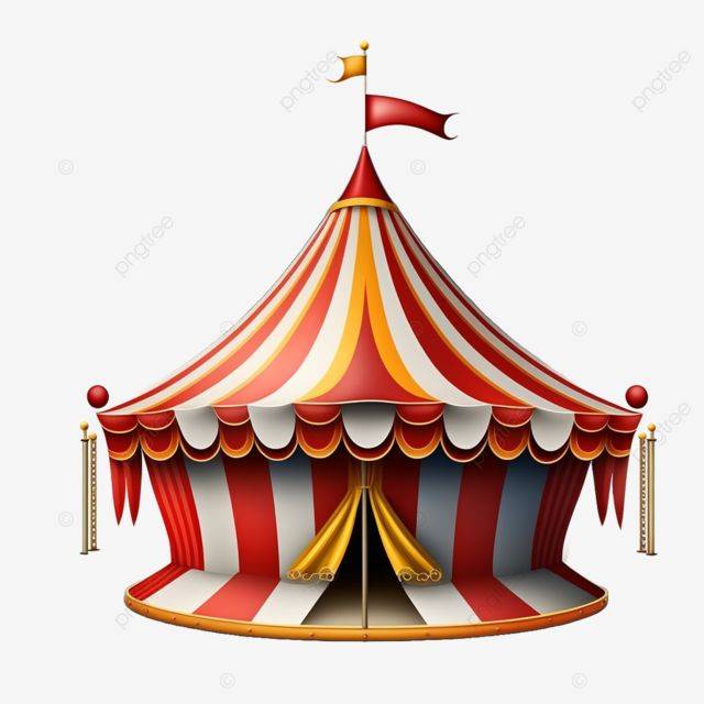 карнавальный цирковой шатер и вывеска иллюстрации вектор Hd изображения PNG , карнавальный цирковой шатер, карнавальный цирк баразил, красочный карнавал цирково…