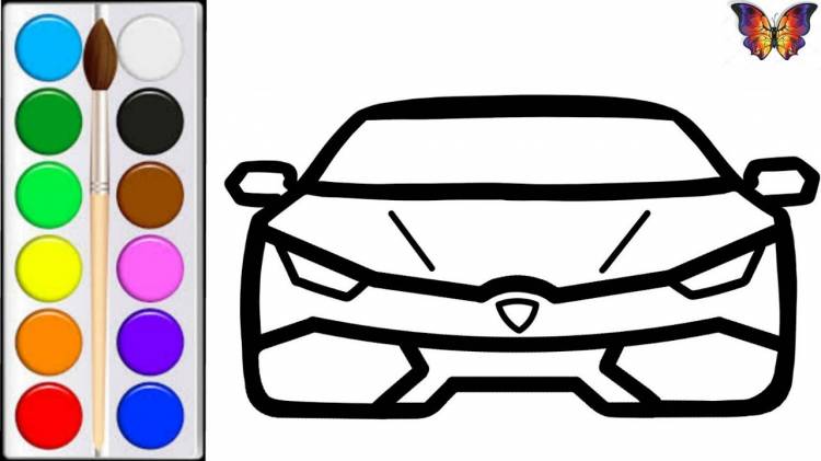 How to draw a SPORTS CAR