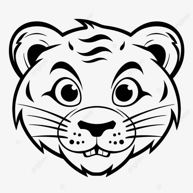 рисунок голова тигра мультфильм талисман клипарт шаблон иллюстрация наброски эскиз вектор PNG , рисунок автомобиля, мультфильм рисунок, рисунок тигра PNG картинки и пнг рисунок для бесплатной загрузки
