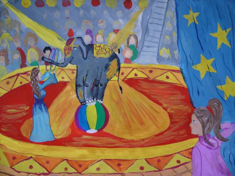 Рисунок на тему цирковое представление