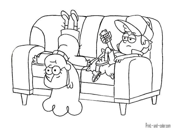 Gravity Falls coloring page