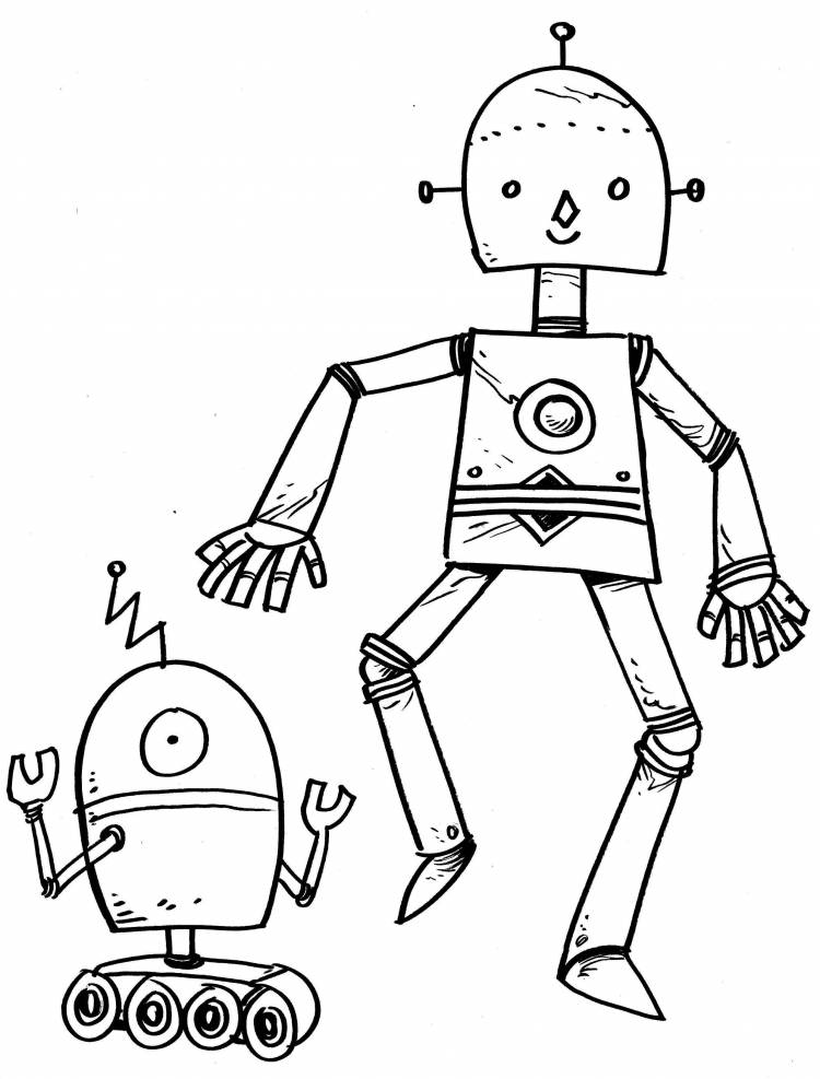 Робот рисунок простой для детей
