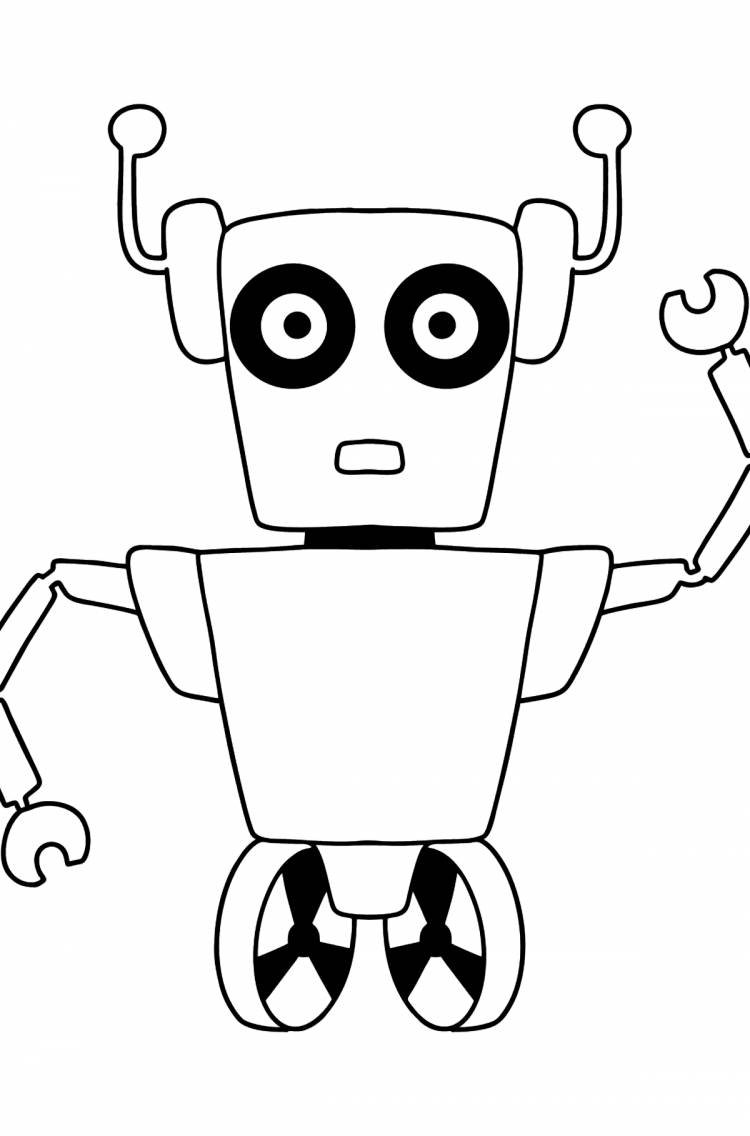 Раскраска полезный робот ♥ Онлайн и Распечатать Бесплатно!