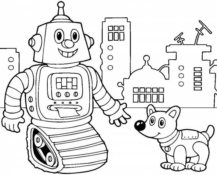 Раскраски Раскраска Роботы раскраски для детей Картинки роботы Робот, Раскраска Роботы раскраски для малышей Робот
