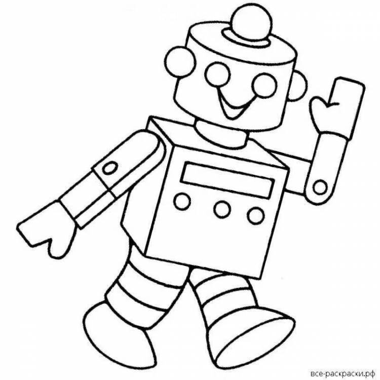 Раскраски Роботы для детей