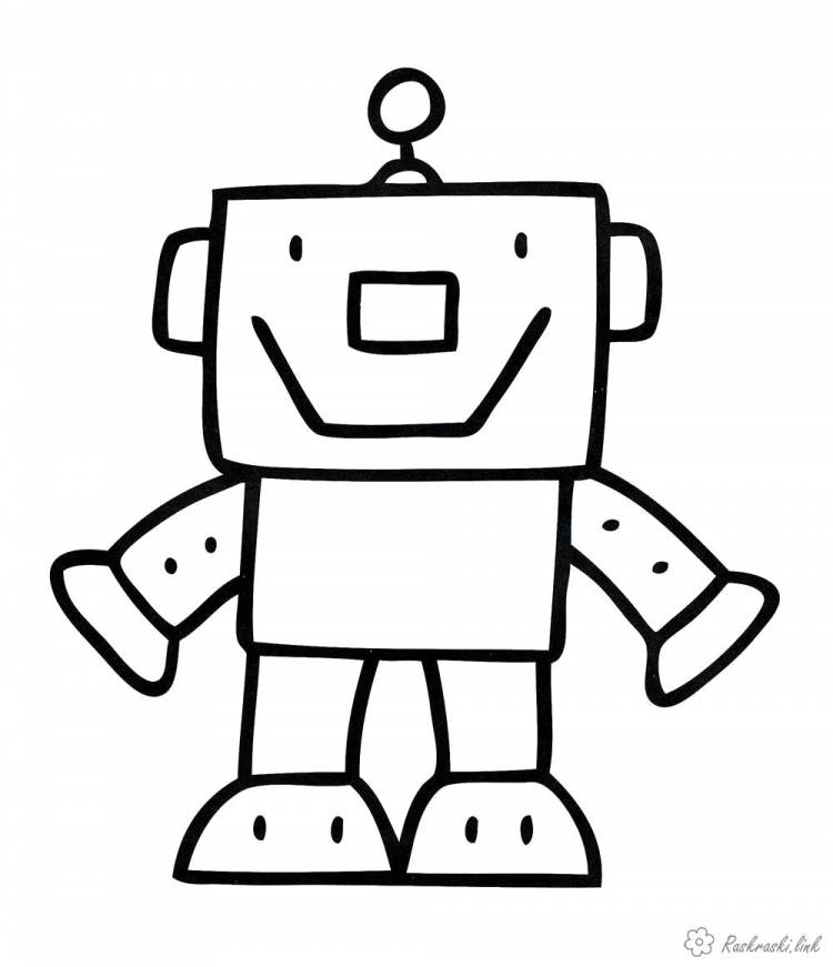 Раскраски Раскраска Роботы для малышей Робот, Раскраска Раскраски роботы робот Робот