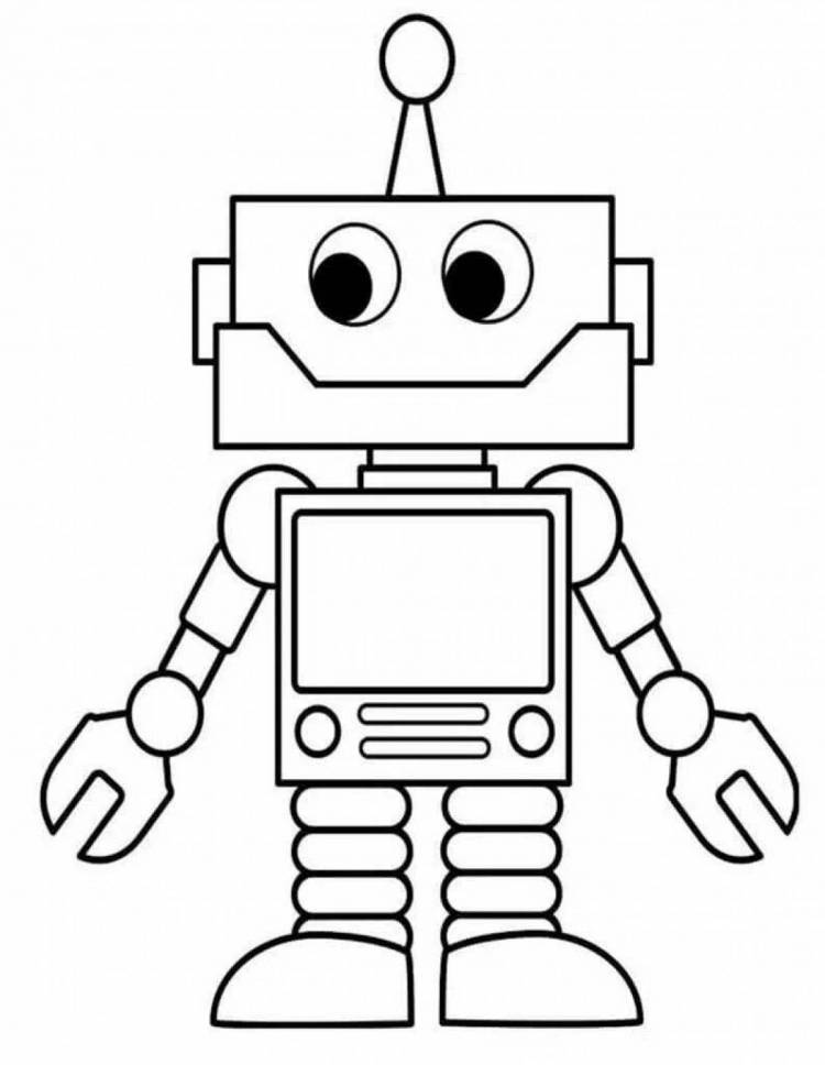 Раскраски Робот для детей