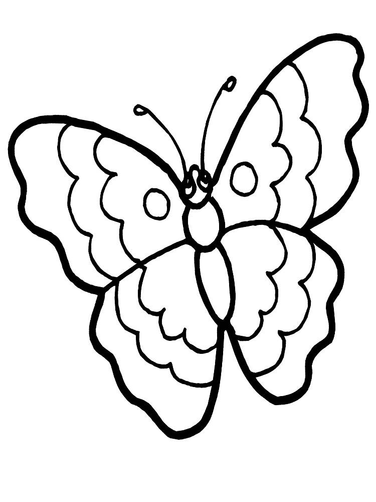 Печатайте раскраски с бабочками и радуйте своих малышей
