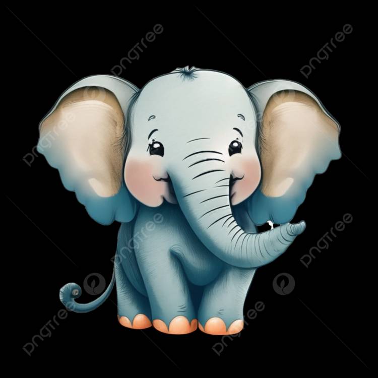 милый маленький слоненок в стиле акварели для детей и детских украшений PNG , слон, милый, животное PNG картинки и пнг PSD рисунок для бесплатной загрузки