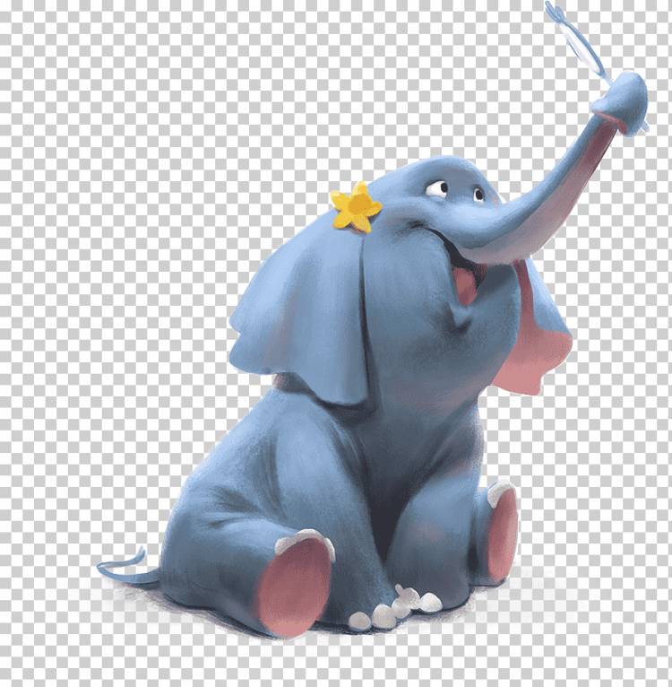 Индийский слон Мультяшная модель Лист рисунок, Мультяшный слоненок, мультипликационный персонаж, млекопитающее, нарисованные png