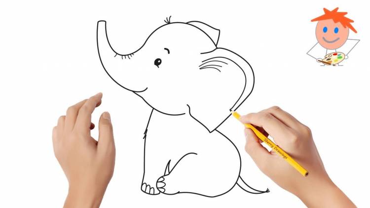 Как нарисовать слона ребёнку и взрослому