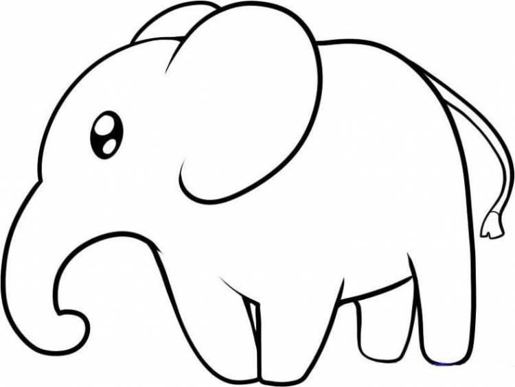 Как нарисовать слона карандашом