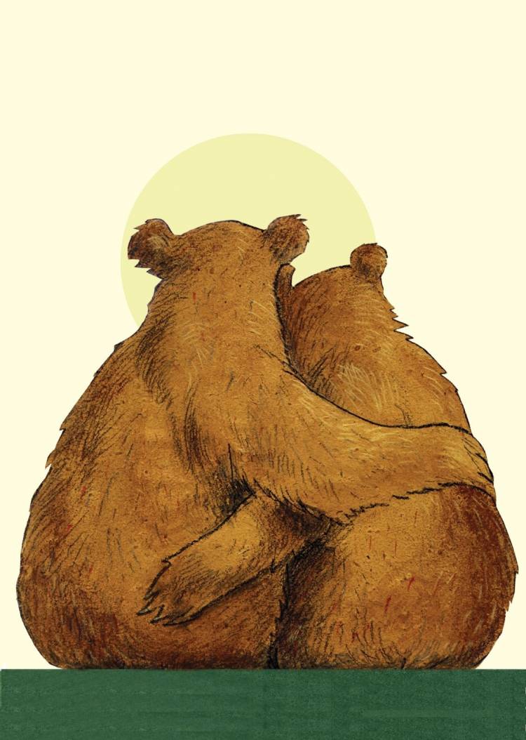 Рисунок два медведя